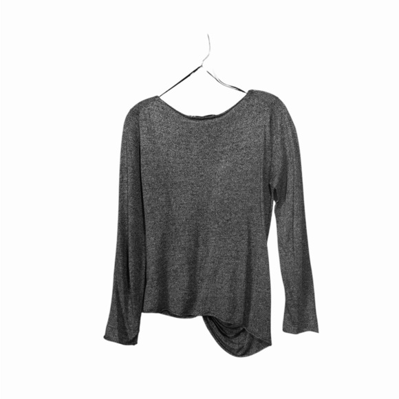 Twik by Simons, Front Twist Sweater, Small, Grey - Picture 7 of 8